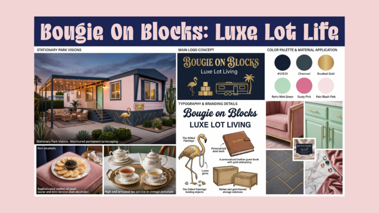 Bougie On Blocks: Retro Glam Luxe Lot Living